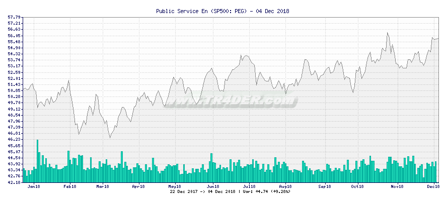 Public Service En -  [Ticker: PEG] chart